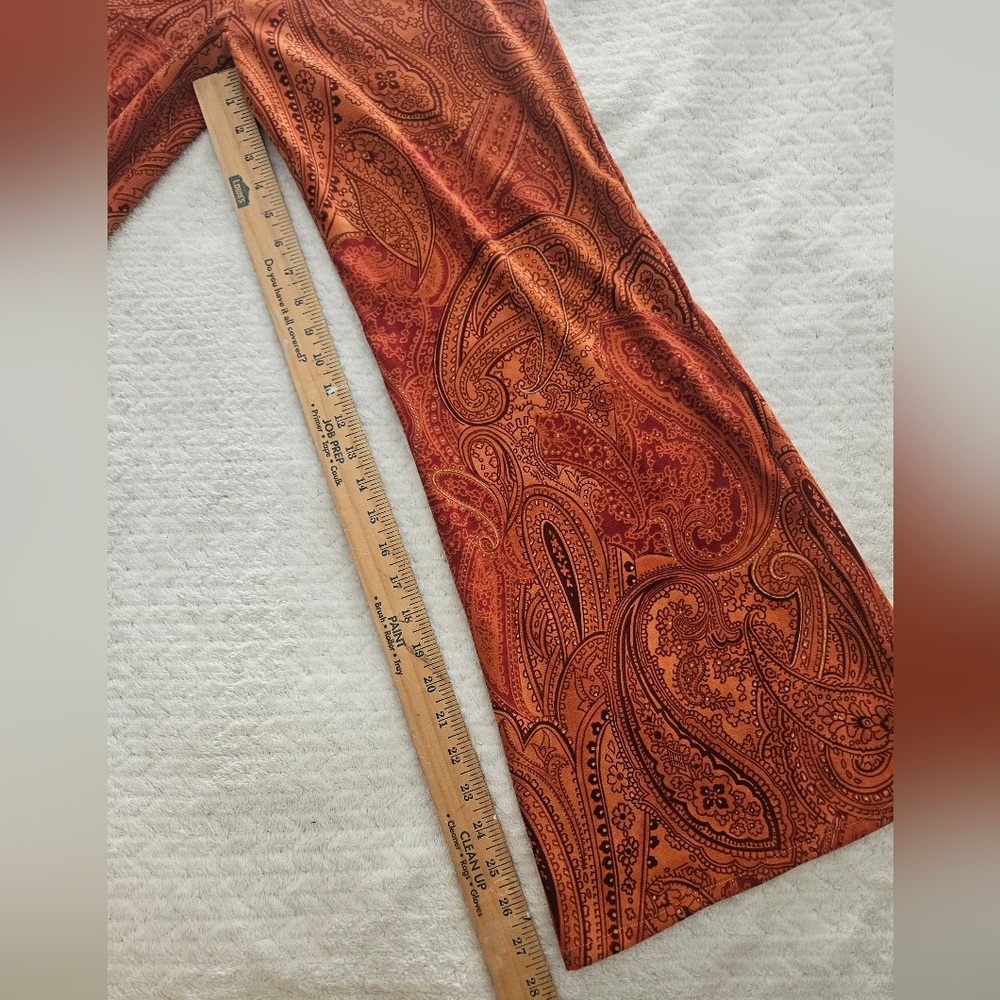 Paisley Print Wide-Leg Pants - Picture 2 of 9